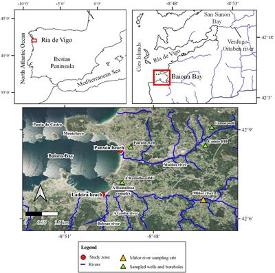 Reactive Solute Transport Through Two Contrasting Subterranean Estuary Exit Sites in the Ría de Vigo (NW Iberian Peninsula)